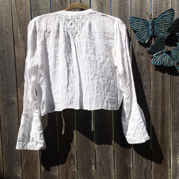 IF BY SEA Los Angeles white crop top - Picture 4 of 8